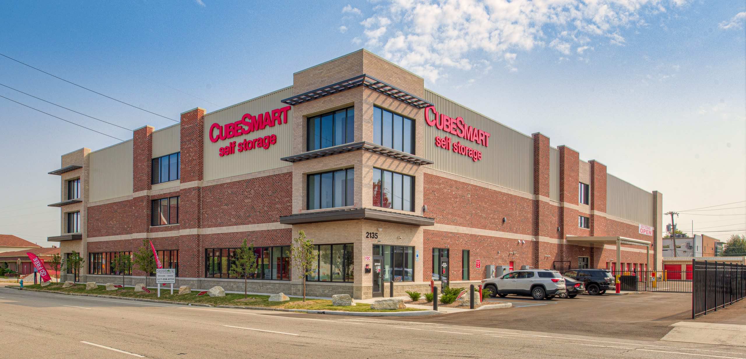 Self storage facility constructed by Shamrock Builders
