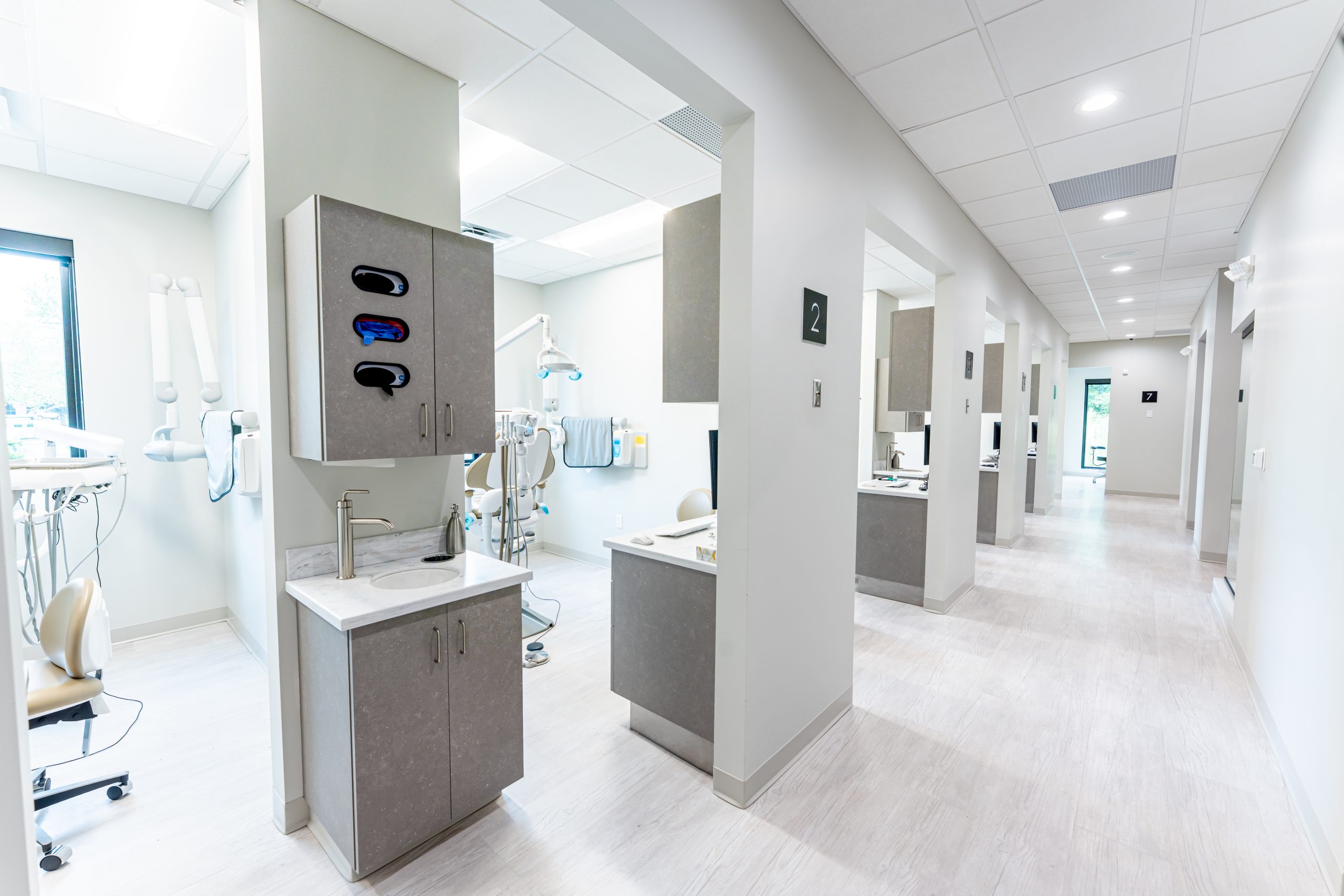 Teverbaugh Dental office interior built by Shamrock Builders